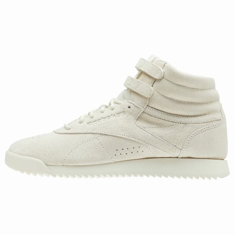 Tenisi Reebok Freestyle Hi Ripple Dama Albi Romania JS7607MV